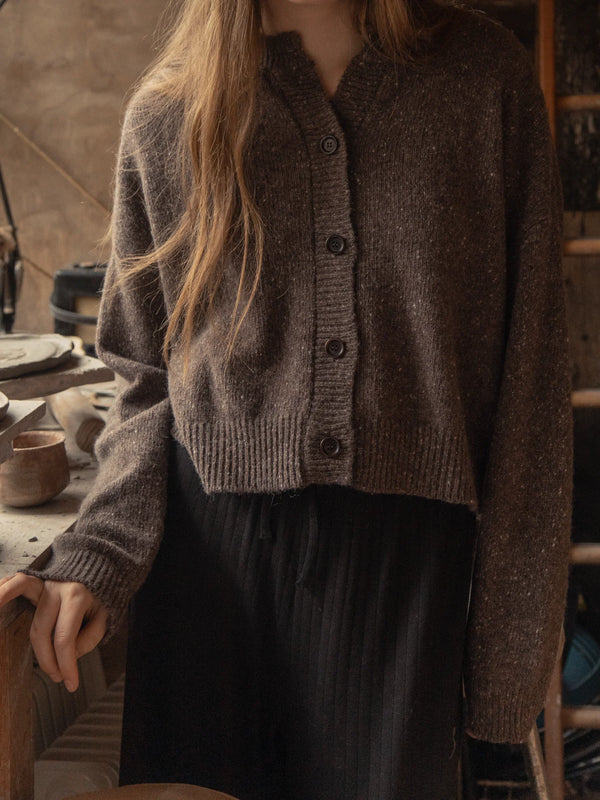 Gillian Stevens - Giséle Cardigan Sable