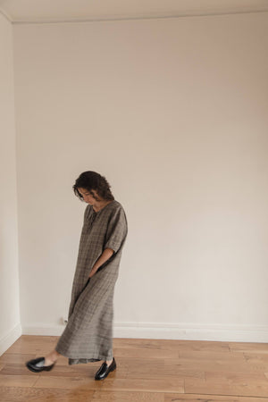 Gillian Stevens - Blair Dress Grey Plaid