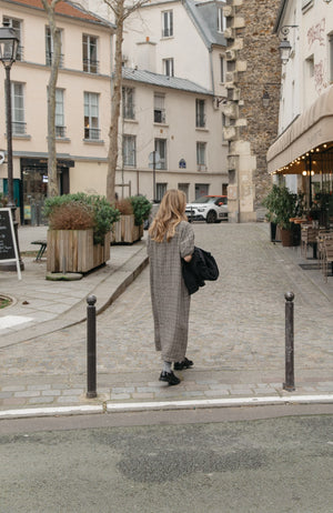 Gillian Stevens - Blair Dress Grey Plaid