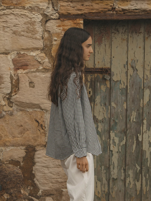 Gillian Stevens - Britta Shirt Gingham Noir