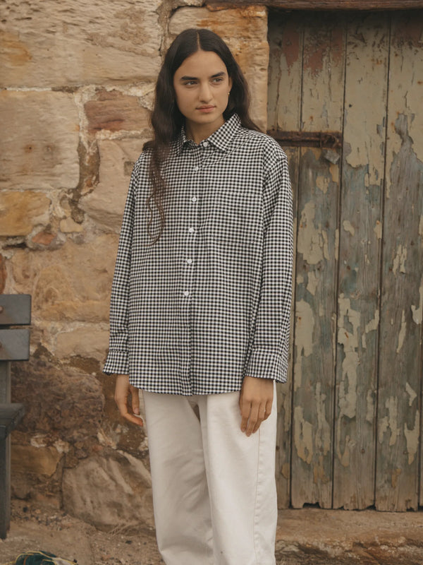 Gillian Stevens - Britta Shirt Gingham Noir