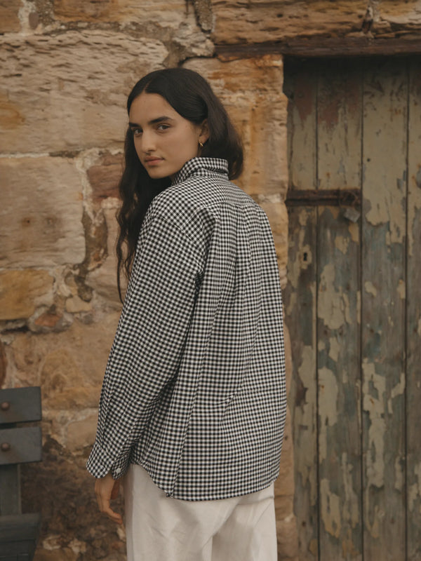 Gillian Stevens - Britta Shirt Gingham Noir