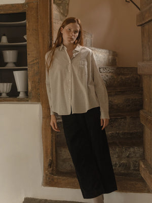 Gillian Stevens - Britta Shirt Beige Check