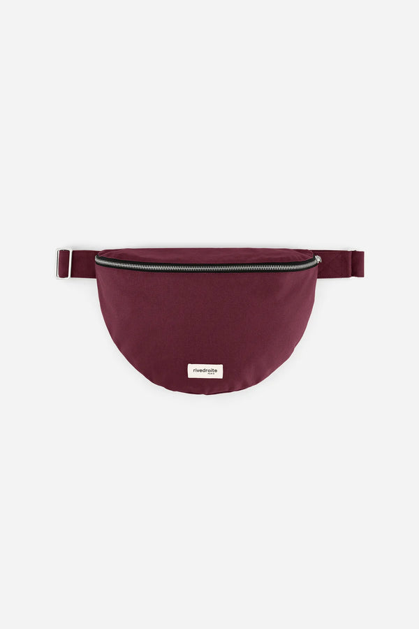 Rivedroite -  Custine XL waist bag Beetroot Red Waxed