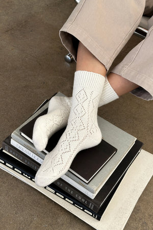 Le Bon Shoppe - Cashmere Pointelle Socks