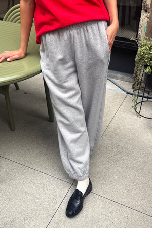 Le Bon Shoppe - French Terry Balloon Pants Melange Grey