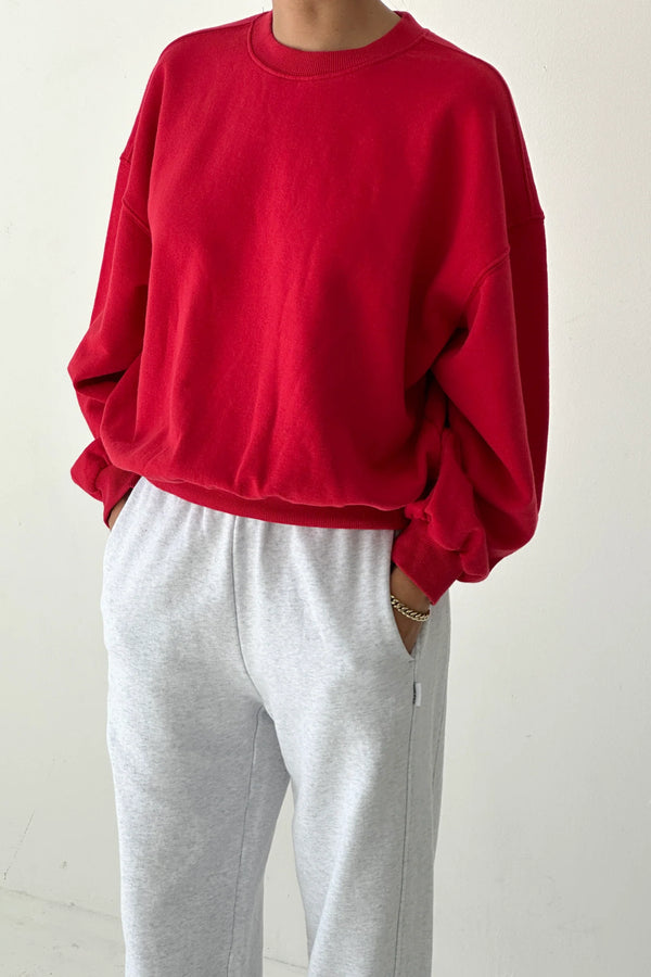 Le Bon Shoppe - French Terry Core Sweatshirt Red Tulip