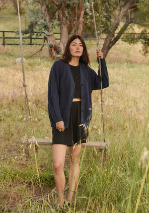 First Rite - Maia Cardigan Marine