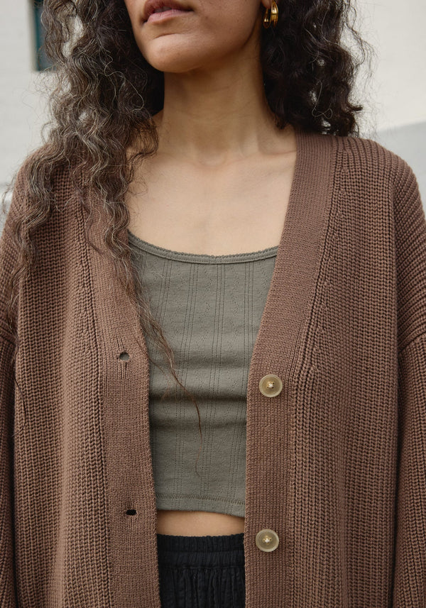 First Rite - Maia Cardigan Cocoa