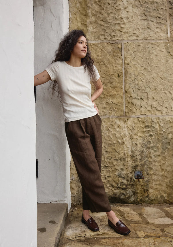 First Rite - Pointelle Tee Natural