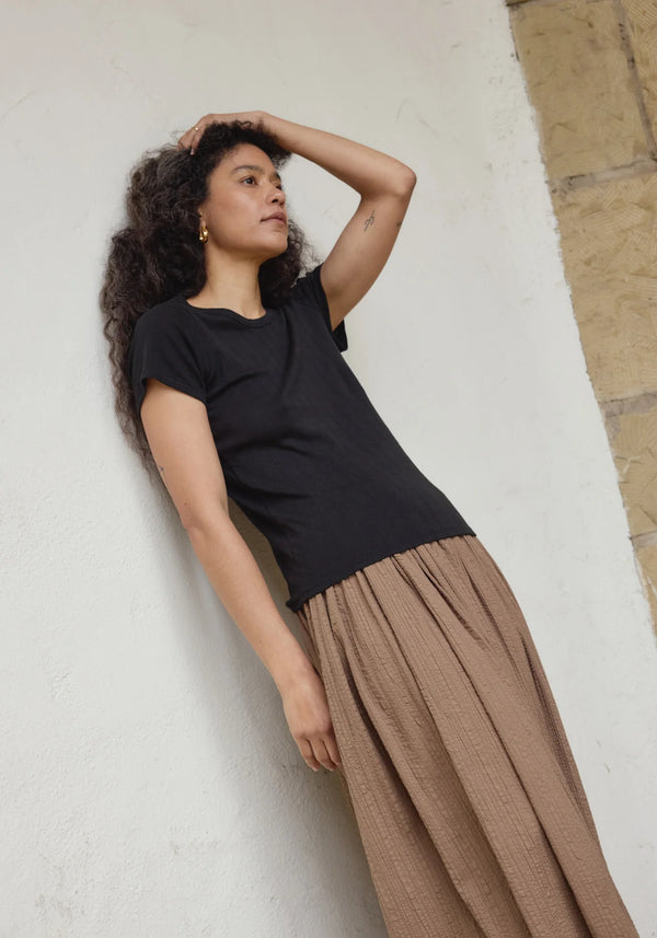 First Rite - Pointelle Tee Black