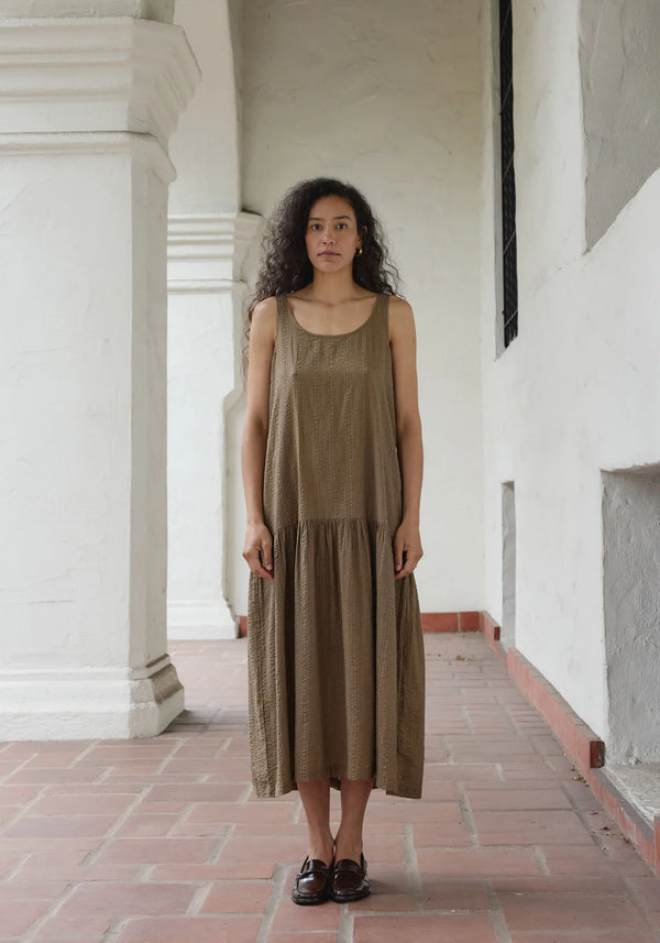 First Rite - Drop Waist Dress Cocoa