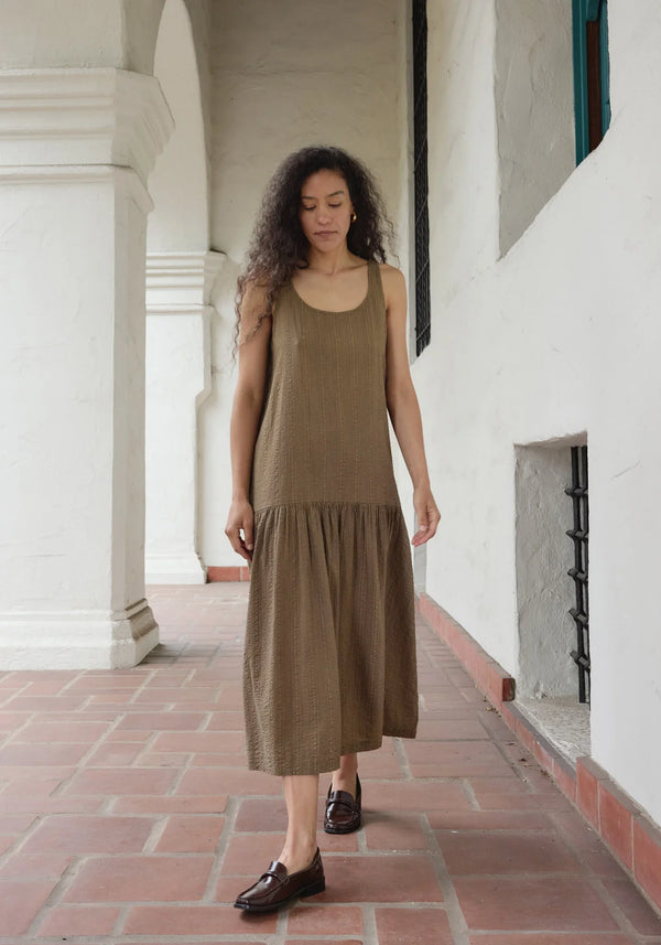 First Rite - Drop Waist Dress Cocoa