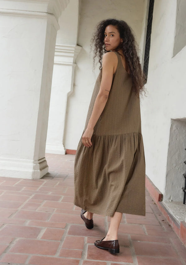 First Rite - Drop Waist Dress Cocoa