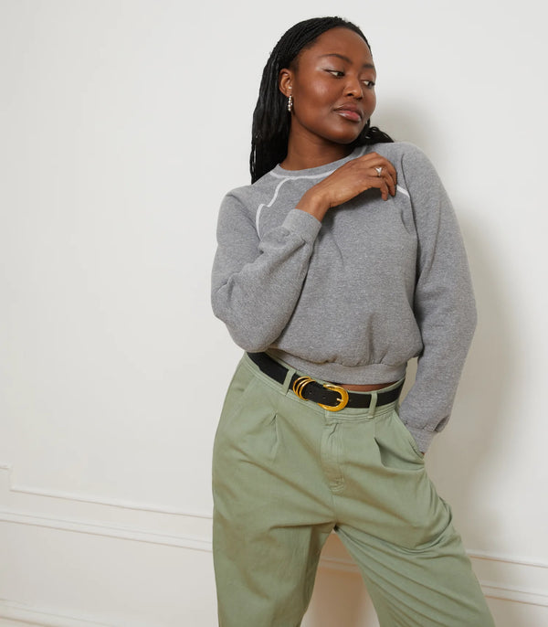 Pleated tapered trousers on sale