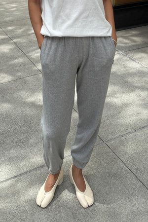 Le Bon Shoppe - Pointelle Serene Joggers Melange Grey