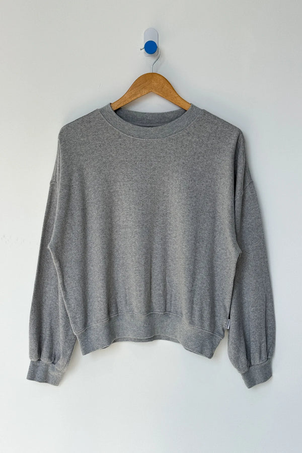 Le Bon Shoppe - Pointelle Core Sweatshirt Melange Grey
