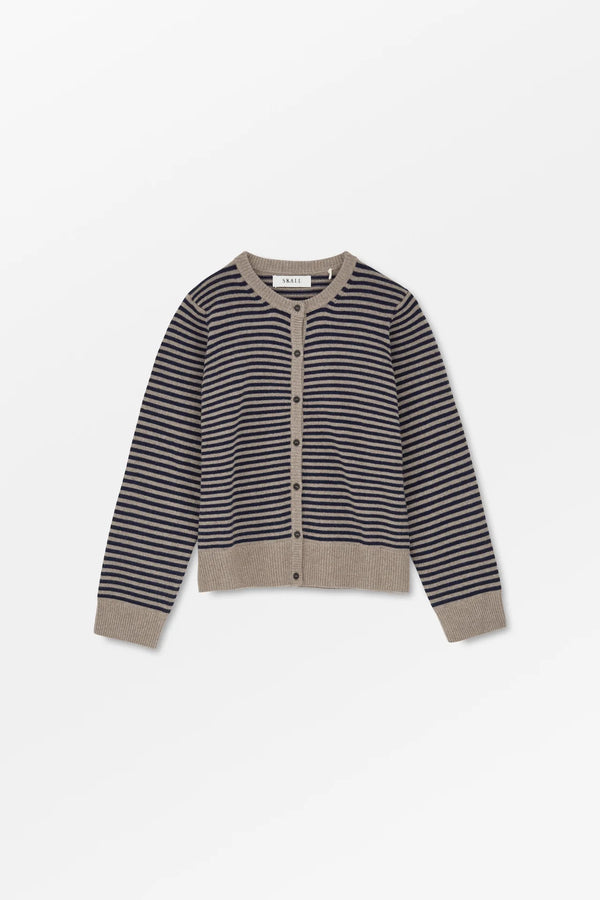 SKALL Studio - Senna Cardigan Brown/Navy Stripe