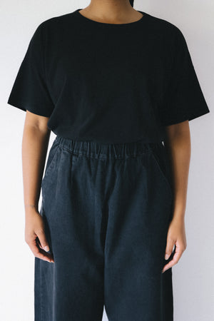 Micaela Greg - Barrel Pant in Faded Black