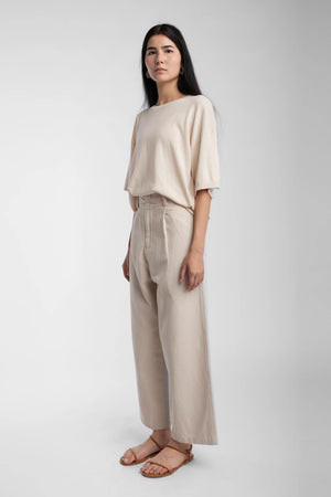 Micaela Greg - Cream Extrafine Knit Tee