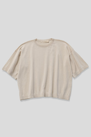 Micaela Greg - Cream Extrafine Knit Tee