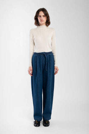 Micaela Greg - Cream Isla Rib Top