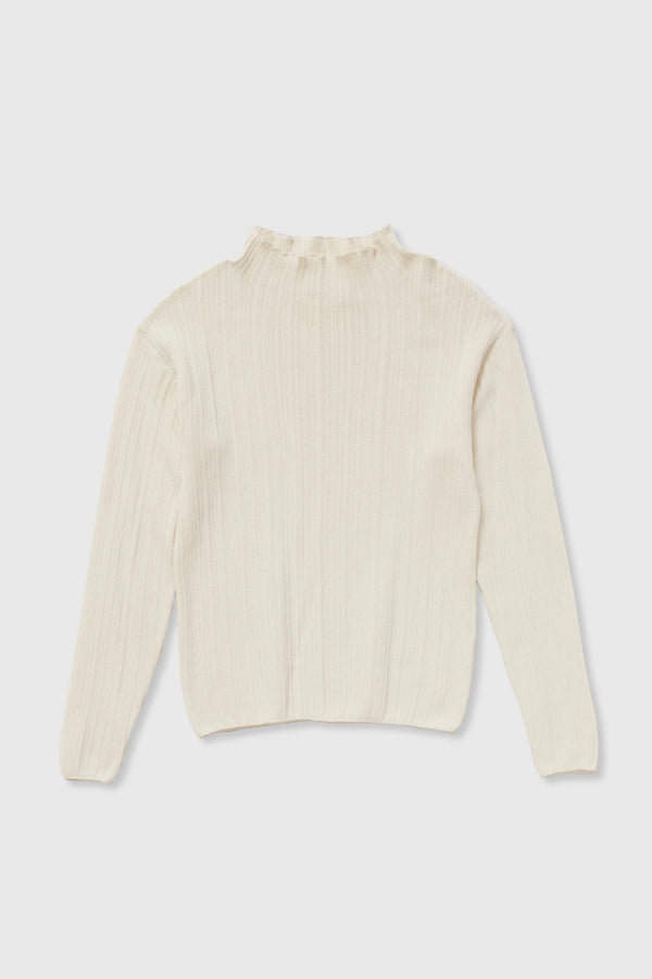 Micaela Greg - Cream Isla Rib Top