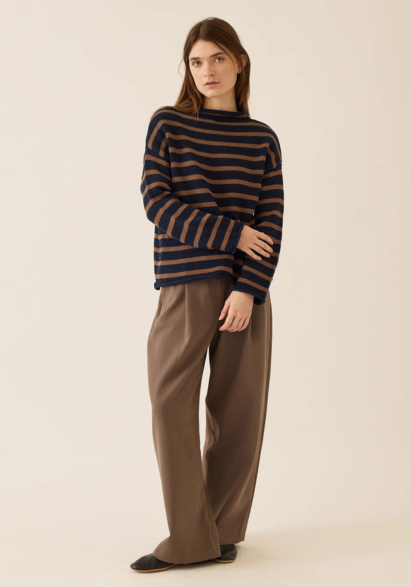 DEMYLEE - Lamis Sweater Navy/Mocha