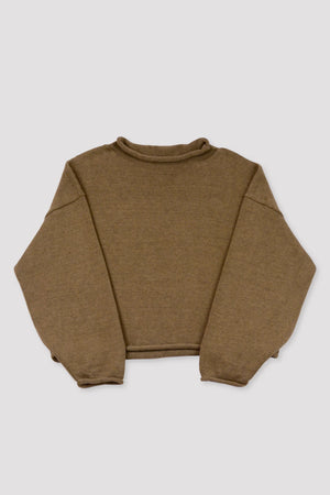 Micaela Greg - Umber Rolled Sweater